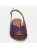 CALANK Leder-Sandalen in Lila