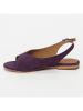 CALANK Leder-Sandalen in Lila
