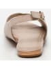 CALANK Leren sandalen beige