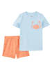 carter's 2tlg. Outfit in Hellblau/ Orange