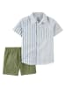 carter's 2tlg. Outfit in Hellblau/ Khaki