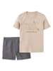 carter's 2-delige outfit grijs/beige