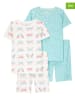 carter's 2er-Set: Pyjamas in Hellblau/ Weiß