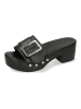 MELVIN & HAMILTON Leren slippers "Layla" zwart