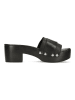 MELVIN & HAMILTON Leren slippers "Layla" zwart
