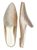 MELVIN & HAMILTON Leren clogs "Lydia" goudkleurig