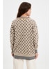 trendyol Cardigan in Beige/ Grau/ Weiß
