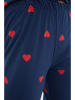 trendyol Pyjama in Dunkelblau/ Rot