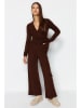 trendyol 2tlg. Outfit in Dunkelbraun