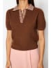 trendyol Bluse in Hellbraun/ Beige
