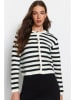 trendyol Cardigan in Creme/ Schwarz