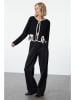 trendyol Cardigan in Schwarz/ Creme