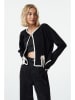 trendyol Vest zwart/crème