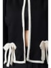 trendyol Cardigan in Schwarz/ Creme