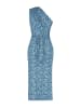 trendyol Kleid in Hellblau/ Schwarz/ Weiß