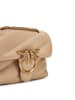 Pinko Leder-Umhängetasche in Beige - (B)18 x (H)13 x (T)6,5 cm