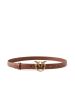 Pinko Leren riem lichtbruin