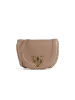 Pinko Leder-Umhängetasche in Beige - (B)23 x (H)19 x (T)8 cm