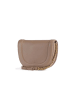 Pinko Leder-Umhängetasche in Beige - (B)23 x (H)19 x (T)8 cm
