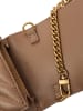 Pinko Leder-Umhängetasche in Hellbraun - (B)10 x (H)19 x (T)6 cm