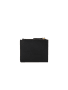 Pinko Leren portemonnee zwart - (L)10 x (B)8 cm
