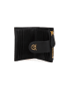 Pinko Leren portemonnee zwart - (L)10 x (B)8 cm