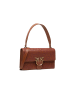 Pinko Leren schoudertas bruin - (B)27 x (H)16 x (D)7 cm