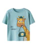 name it Shirt "Helge" lichtblauw/meerkleurig