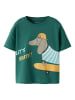 name it Shirt "Helge" in Grün/ Bunt