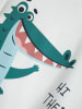 name it Shirt "Helge" wit/turquoise