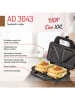 Adler Sandwichmaker "AD 3043" in Silber/ Schwarz