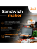 Adler Sandwichmaker "AD 3073" in Silber/ Schwarz
