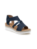 Foreverfolie Keilsandaletten in Blau