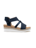 Foreverfolie Keilsandaletten in Blau