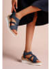 Foreverfolie Keilsandaletten in Blau