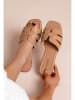 Foreverfolie Slippers lichtbruin