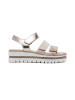 Foreverfolie Keilsandaletten in Beige/ Gold