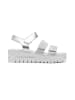 Foreverfolie Sleehaksandalen zilverkleurig/grijs