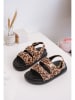 Rock & Joy Sandalen in Beige/ Braun