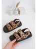 Rock & Joy Sandalen in Beige/ Braun