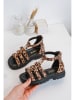 Rock & Joy Sandalen in Beige/ Braun
