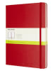 Moleskine Blanko Notizbuch in Rot - (B)19 x (H)25 cm