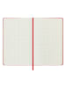 Moleskine Geruit notitieboek rood - (B)13 x (H)21 cm