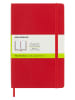 Moleskine Blanko Notizbuch in Rot - (B)13 x (H)21 cm