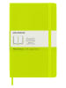 Moleskine Blanco notitieboek limoengroen - (B)13 x (H)21 cm