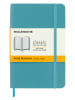 Moleskine Liniertes Notizbuch in Türkis - (B)9 x (H)14 cm