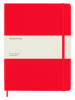 Moleskine Gelinieerd notitieboek rood - (B)19 x (H)25 cm