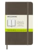 Moleskine Blanko Notizbuch in Taupe - (B)9 x (H)14 cm