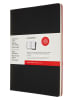 Moleskine 2er-Set: Notizbücher ''Cahier'' in Schwarz/ Rot - (B)21 x (H)29,7 cm