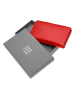 Moleskine Leder-Geldbörse in Rot - (L)9 x (B)12 cm